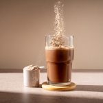 Protein,Shake,And,Chocolate,Protein,Powder,In,A,Scoop,,Food Protein,Shake,And,Chocolate,Protein,Powder,In,A,Scoop,,Food