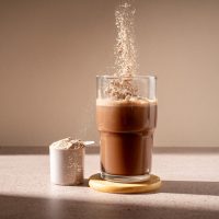 Protein,Shake,And,Chocolate,Protein,Powder,In,A,Scoop,,Food Protein,Shake,And,Chocolate,Protein,Powder,In,A,Scoop,,Food